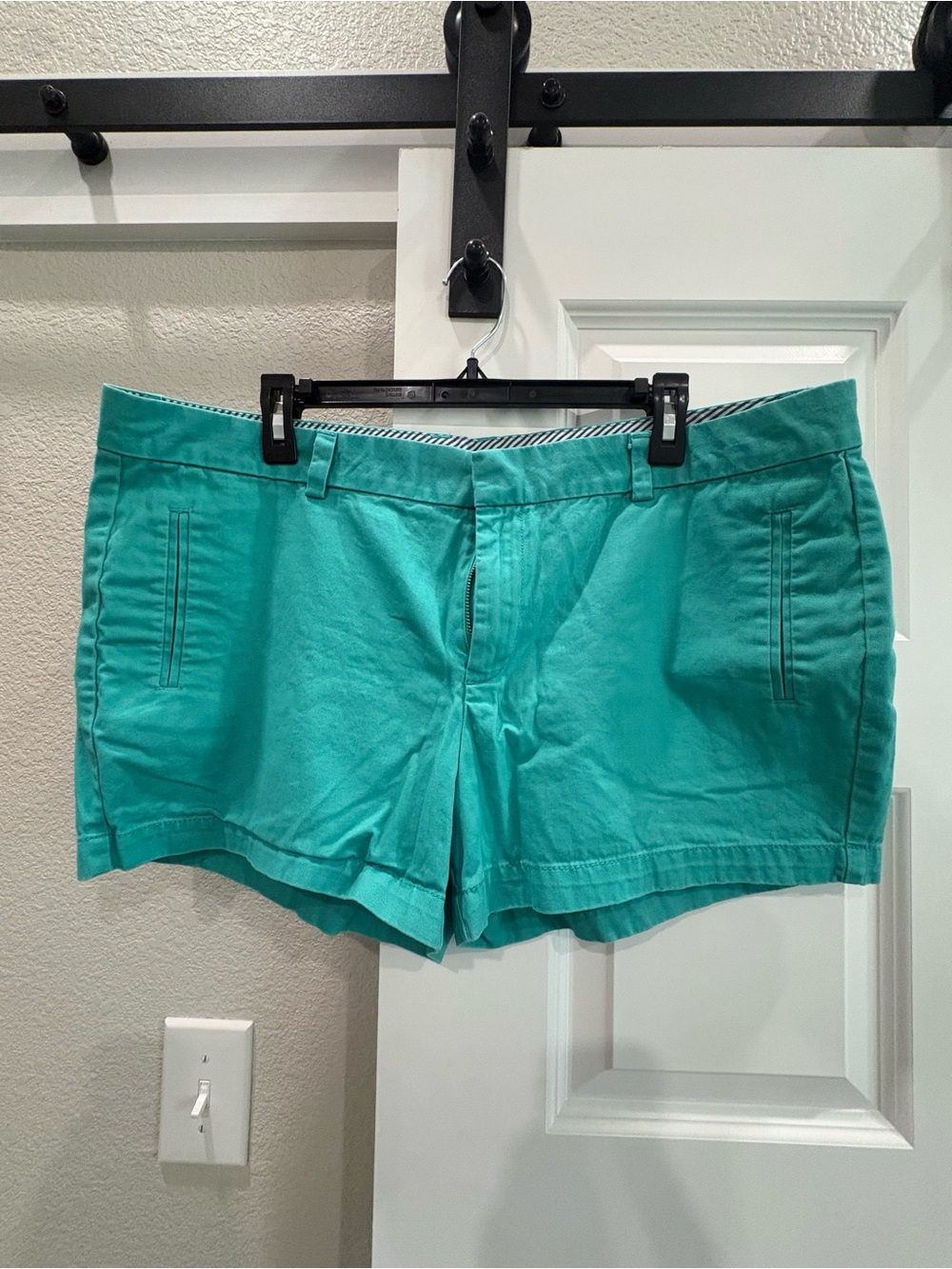 jcpenney Teal Cotton Chino Bermuda Shorts